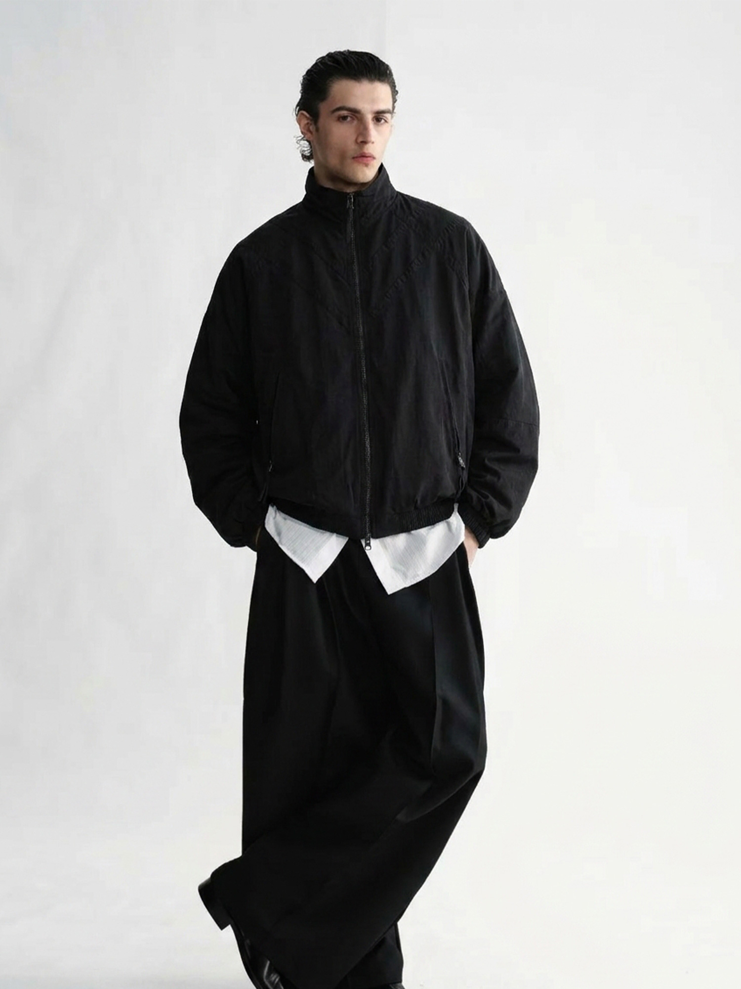 Black Windproof Jacket