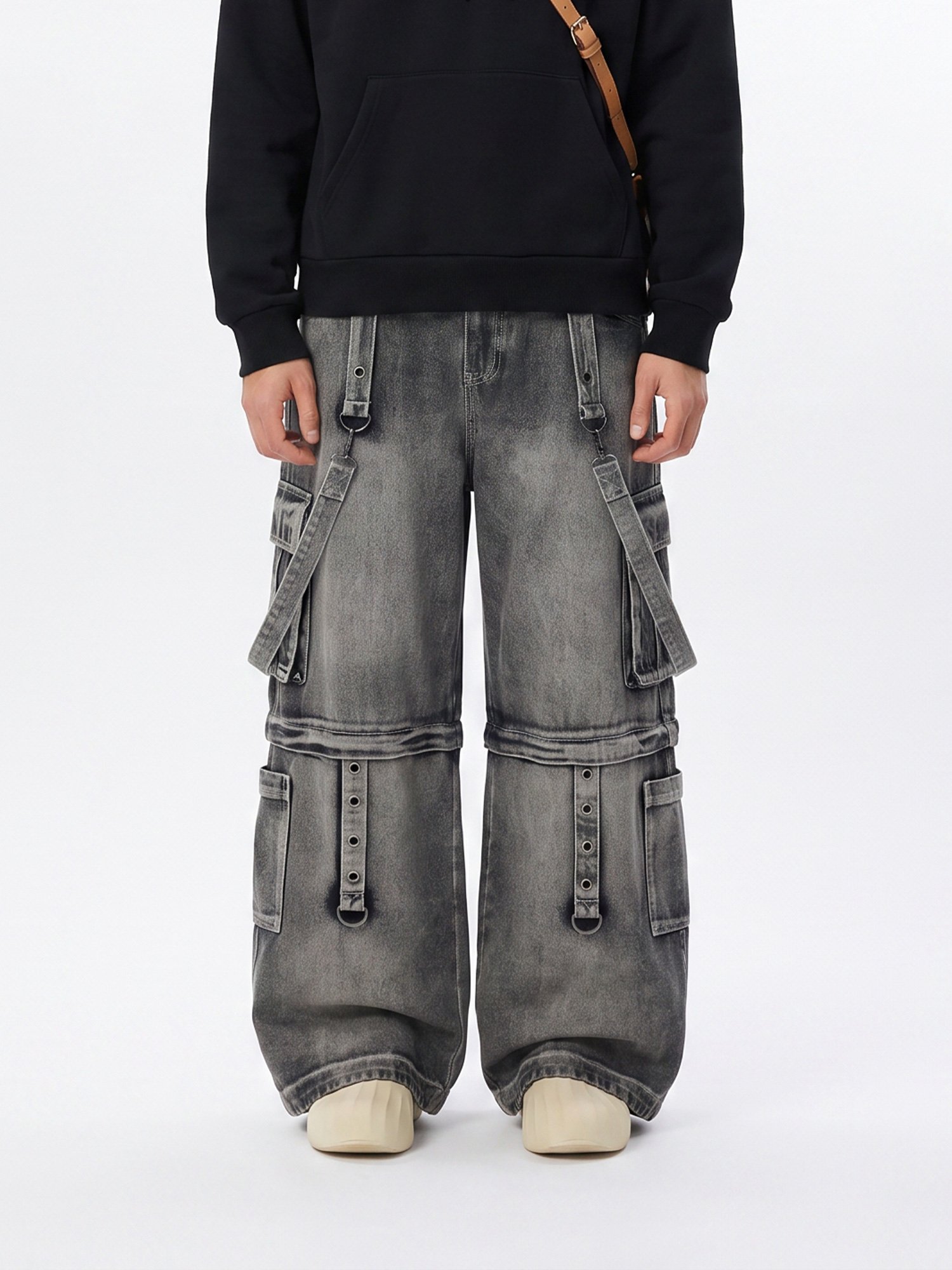 Garment-Washed Vintage Jeans