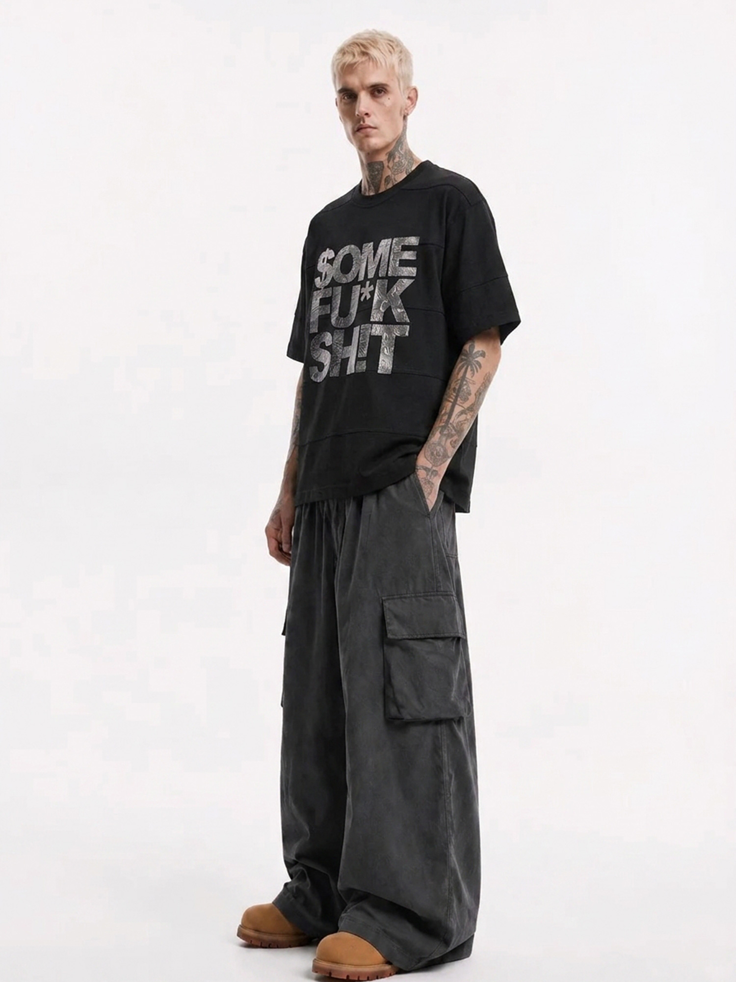 Heat-Pressed Block Tee