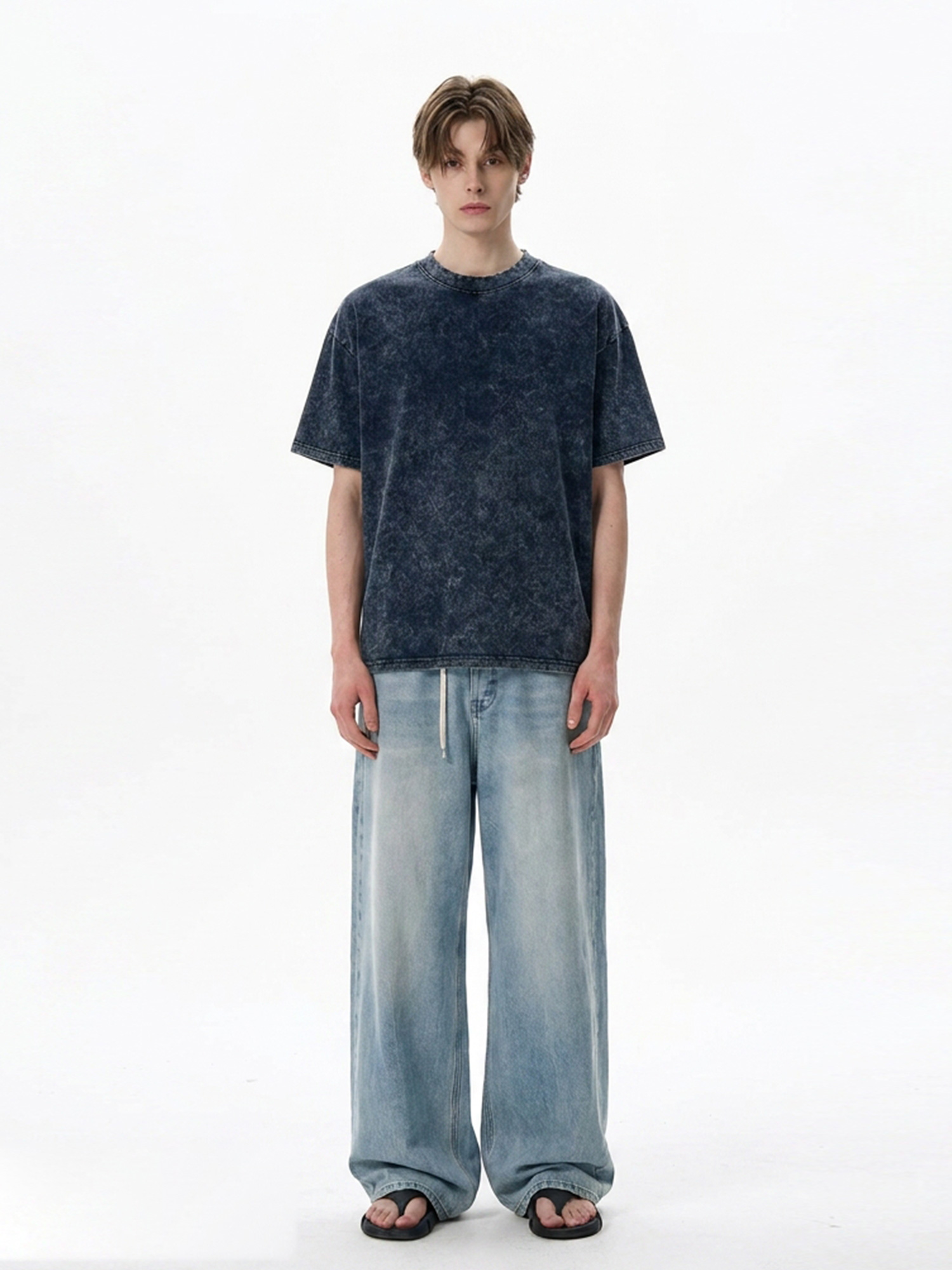 Pure-Cotton Acid-Wash Tee