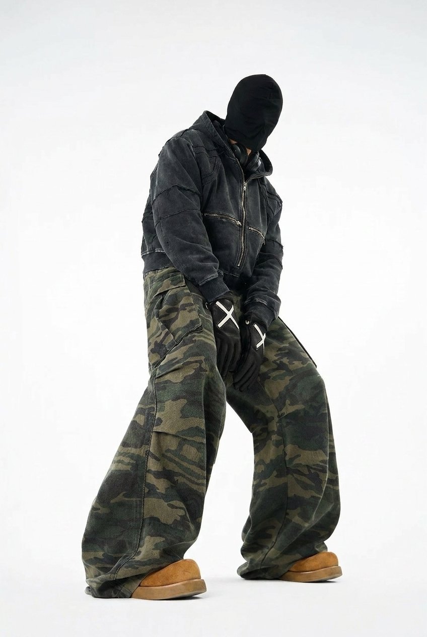 Heavyweight Acid-Wash Zip Hoodie