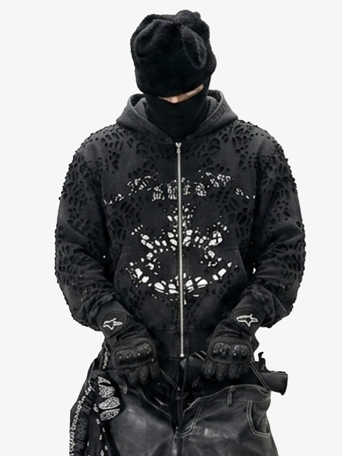 Cut-Out Hoodie